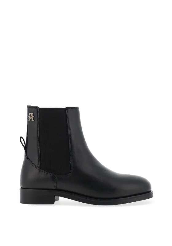 women's boots for wide calvesTommy Hilfiger Womens Elevated Essential Boots, Black