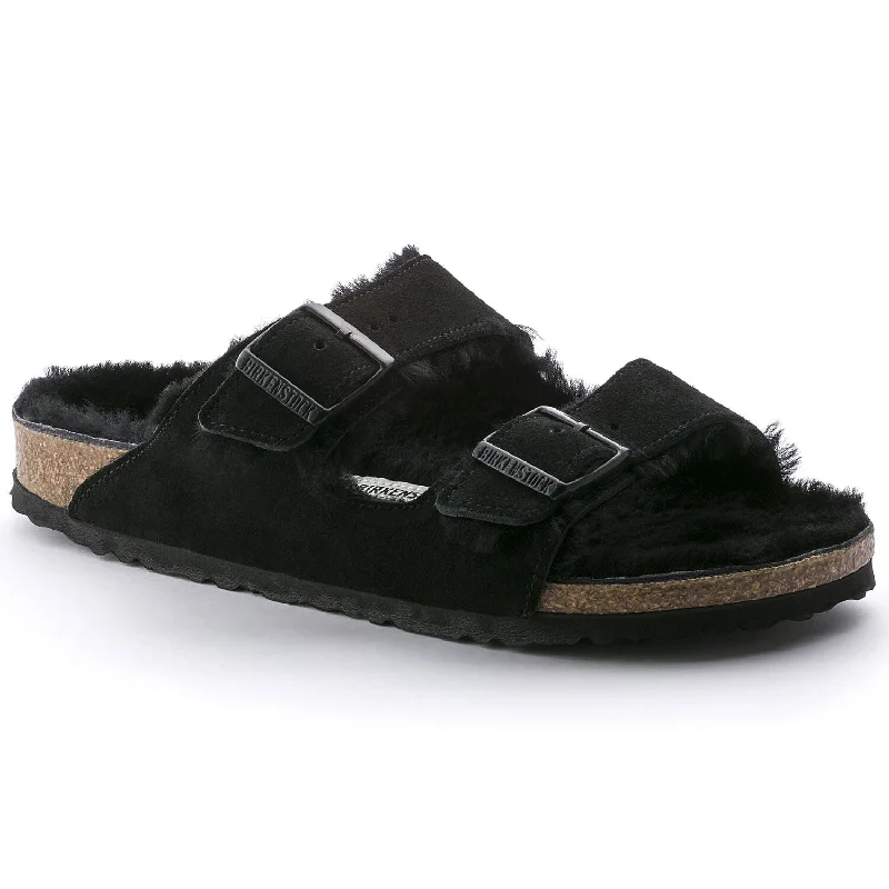 Men's sandals with a cushioned footbedArizona Shearling - Black