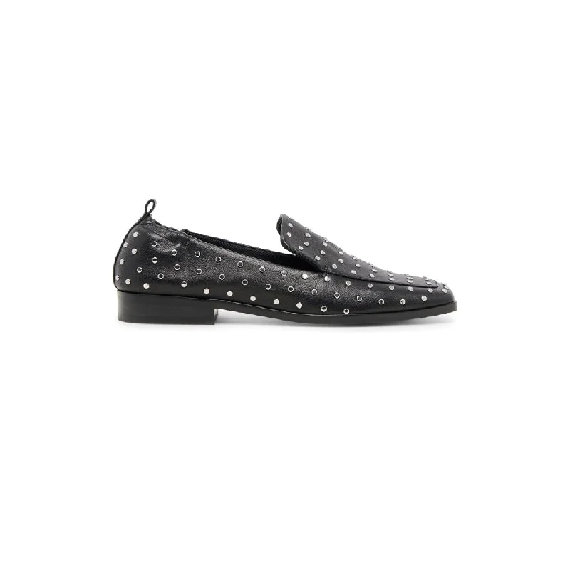 Men's loafers in a neutral color like black or brownBeny Stud Black Leather