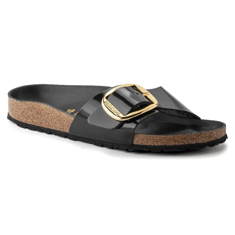 Flip - flop style men's sandals for beach wearBirkenstock Madrid Big Buckle - High Shine Leather