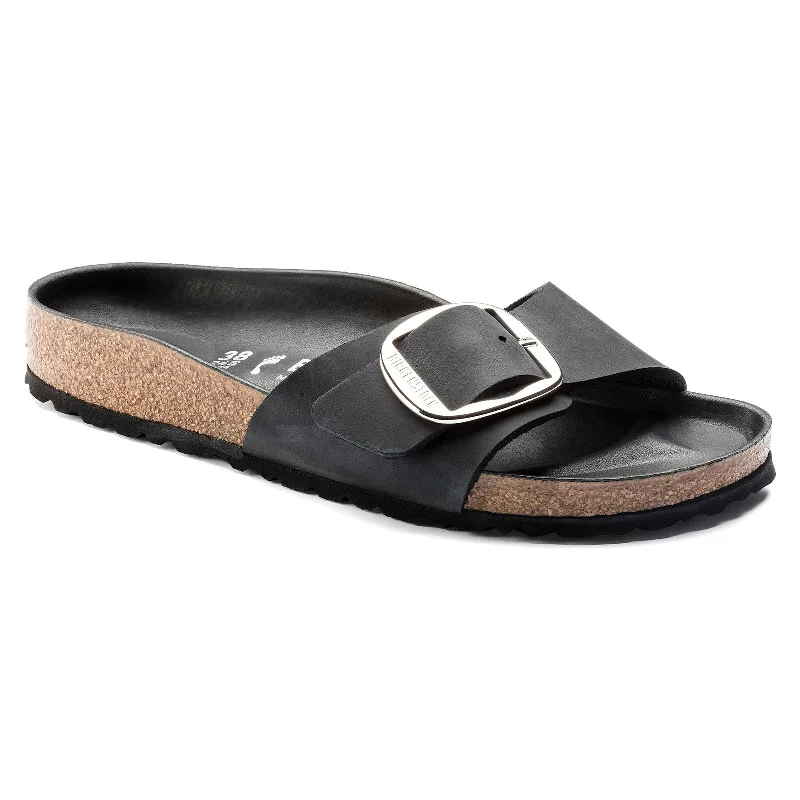 Men's sandals with a decorative buckle or charmBirkenstock Madrid Big Buckle - Leather