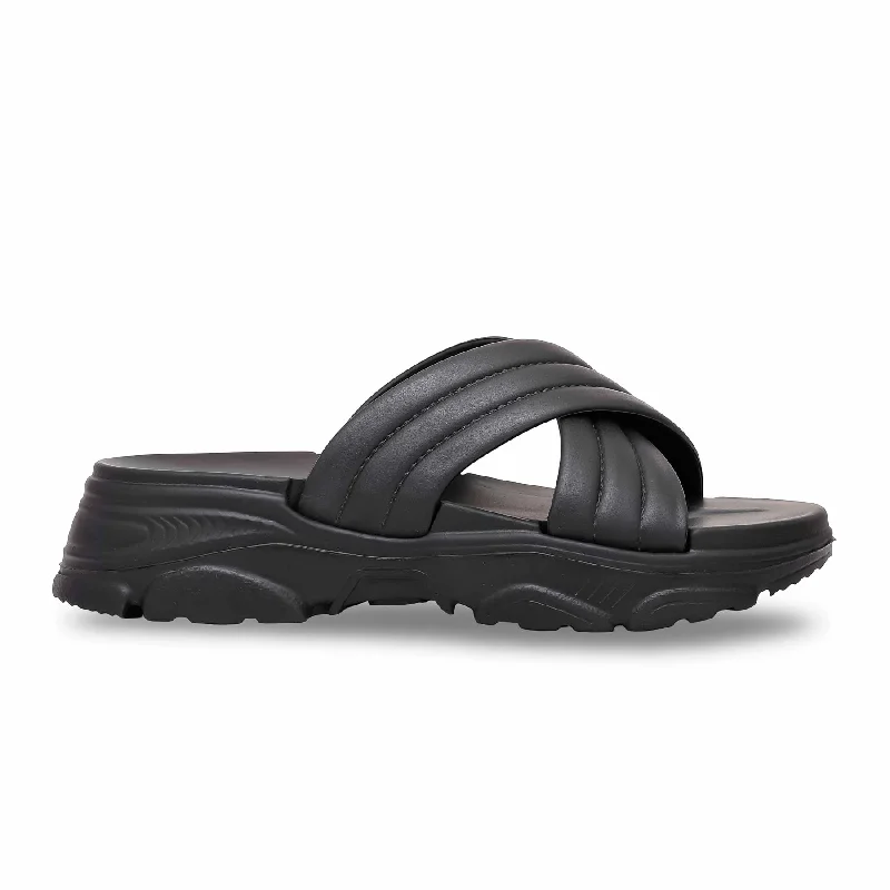 Men's sandals with a leather lining for comfortWomen's Black Casual Sandal CL9300