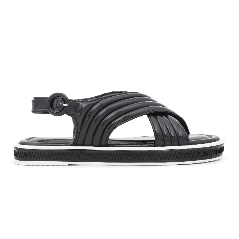 Men's sandals with a shock - absorbing insoleBlack Formal Sandal FR5153