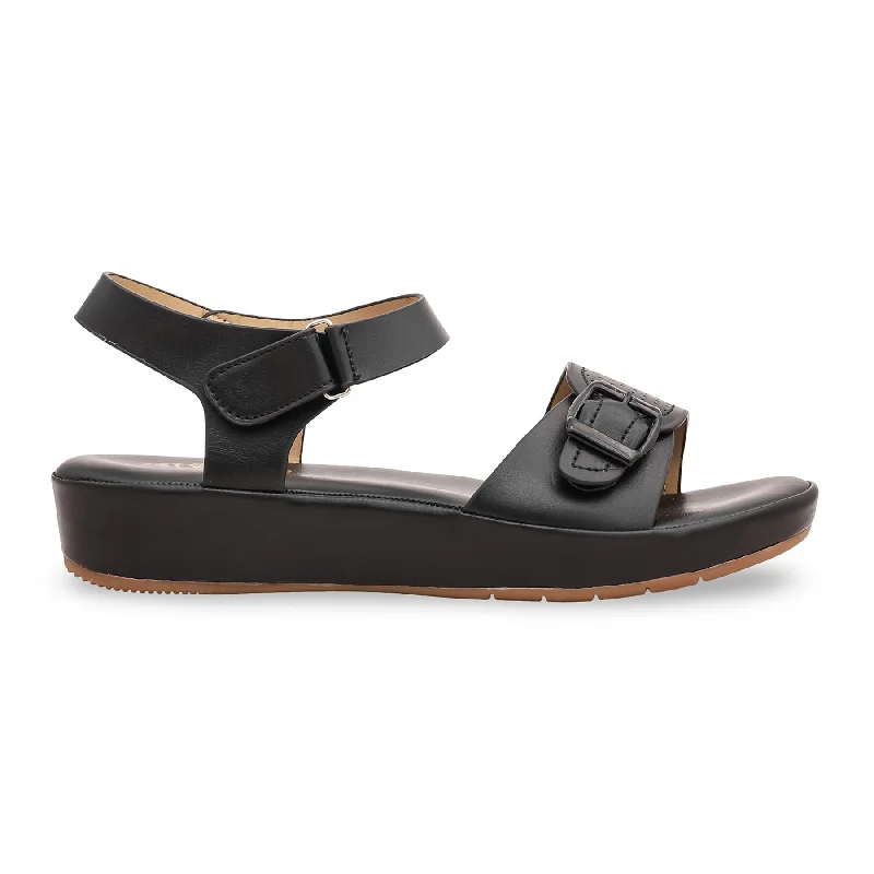 Men's sandals with a stretchy strap for a better fitBlack Formal Sandal FR5222