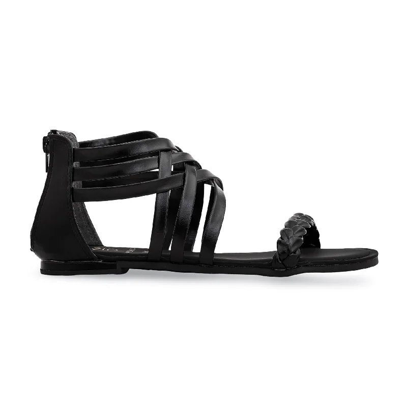 Men's sandals with a shock - absorbing insoleBlack Formal Sandal FR5253