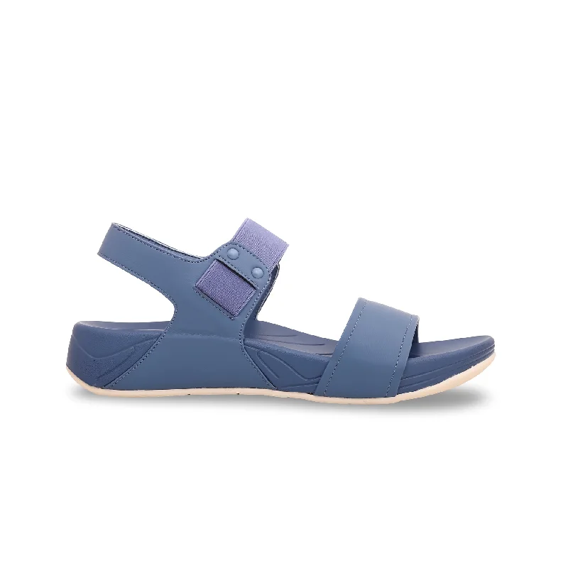 Men's sandals with a durable outer soleBlue Formal Sandal PU0014