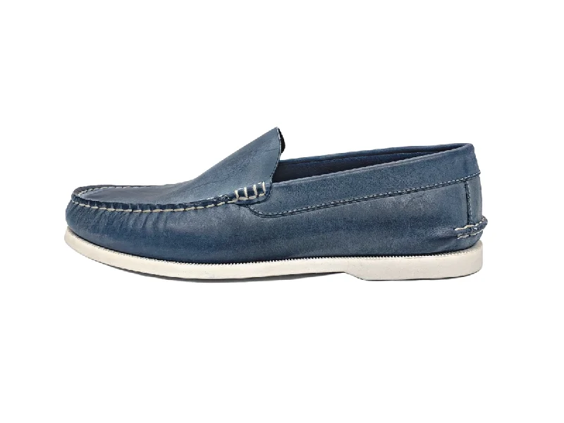 Men's loafers with a stretchy side panel for a better fitThe Denim Blues Venetian Loafer Shoe