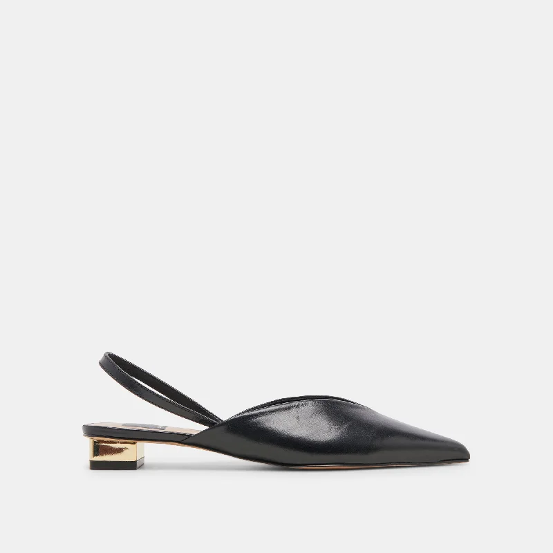 Men's loafers with a leather lining for comfortBYANCA FLATS BLACK LEATHER