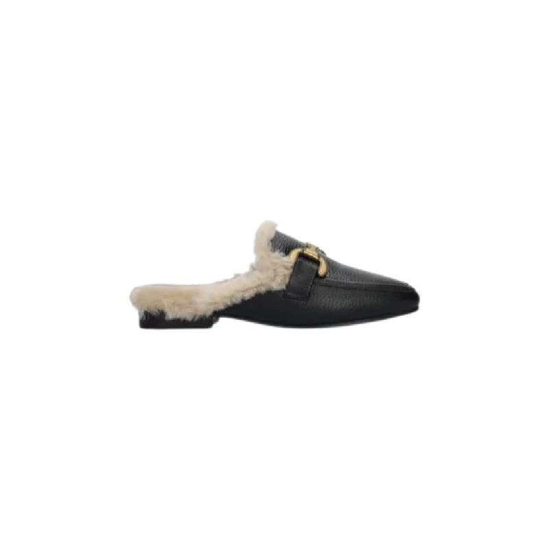 Men's loafers with a moc - toe designCuba Leather Fur Loafers Negro