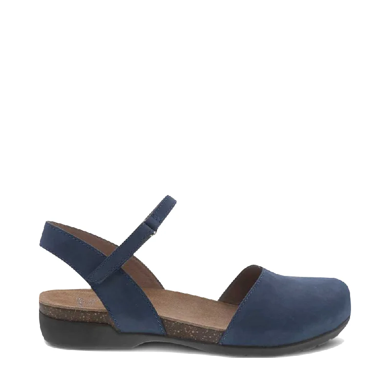 Men's sandals with a stretchy strap for a better fitDansko Women's Rowan Closed Toe Sandal in Navy