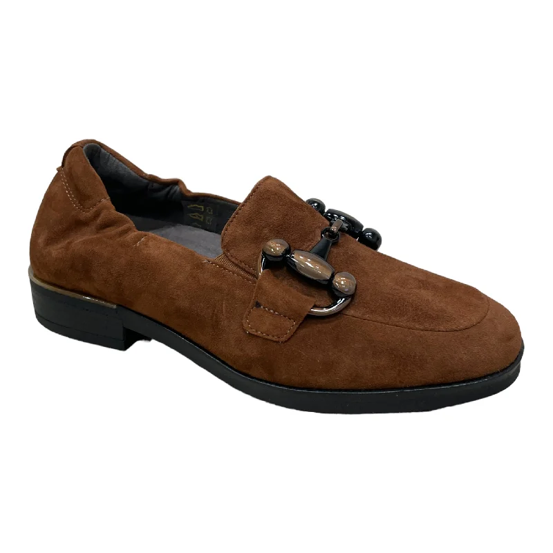 Men's loafers with a leather lining for comfortSoftwaves Gladis in Cognac