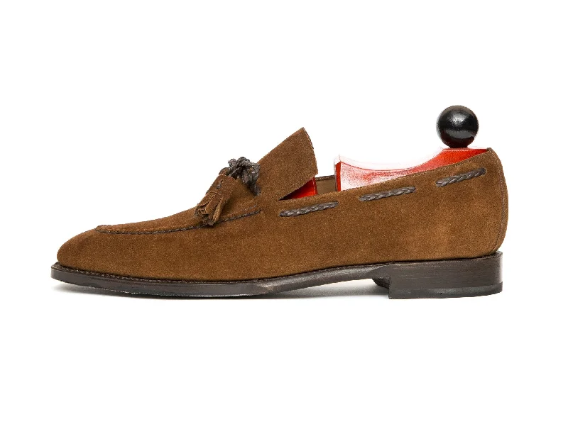 Men's loafers with a memory foam insoleIssaquah - MTO - Snuff Suede - LPB Last - Single Leather Sole