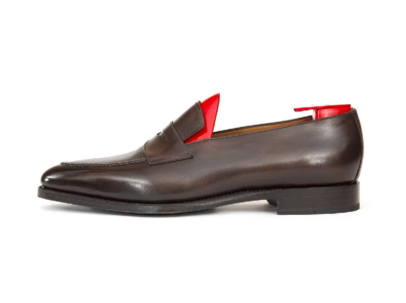 Men's loafers with a smooth leather finishJeon - MTO - Antique Brown Calf - TMG Last - Single Leather Sole