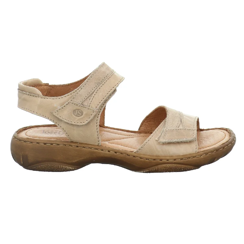 Men's leather sandals with an adjustable strapJosef Seibel 76719 Debra 19 Beige