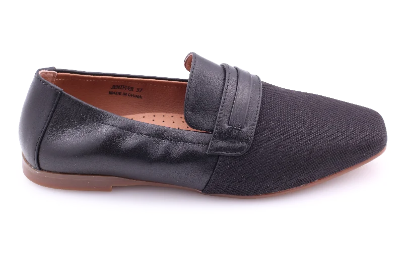 Men's leather loafers with a penny slotLynette&Co Jennifer