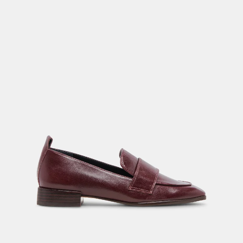 Slip - on men's loafers for easy wearNYGEL LOAFERS CRANBERRY LEATHER