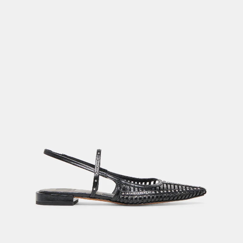 Slip - on men's loafers for easy wearPHINLY FLATS MIDNIGHT CRINKLE PATENT