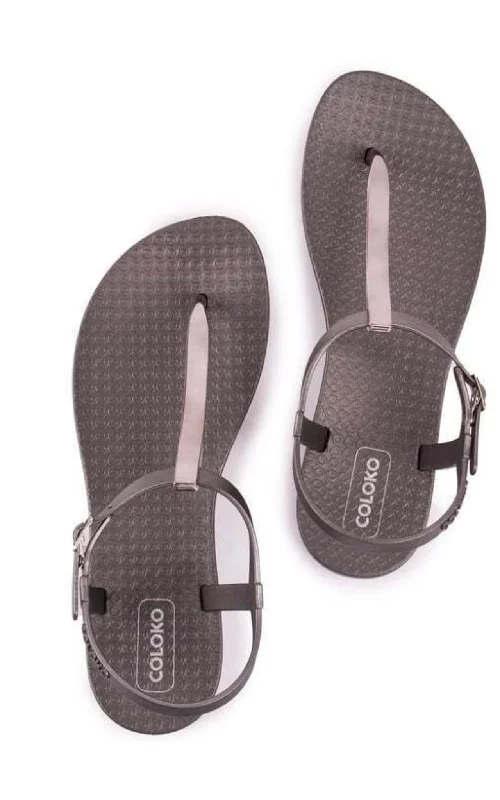 Men's sandals with a padded heelSakuna Sandal | Pewter