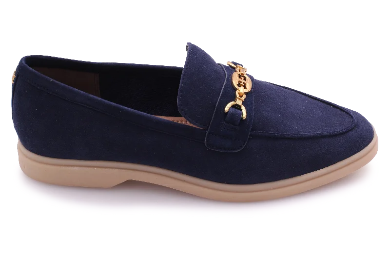 Navy Suede