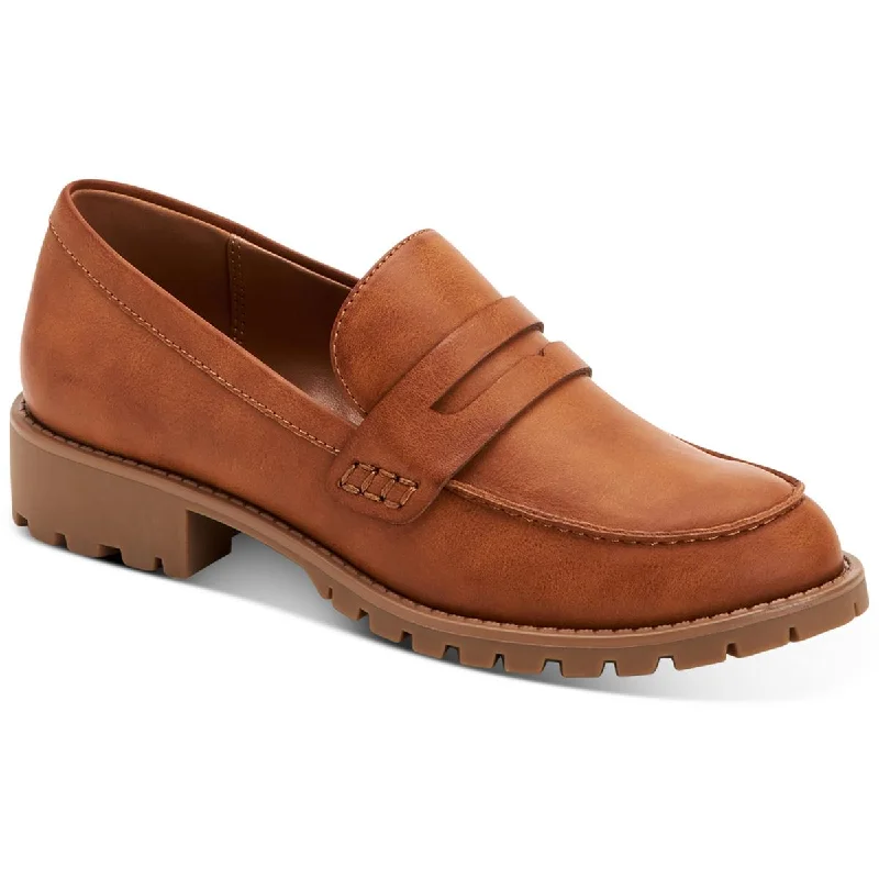 Men's Oxford shoes with a padded insole for all - day comfortStyle & Co. Womens Olivviaa Lugged Sole Slip-On Loafers