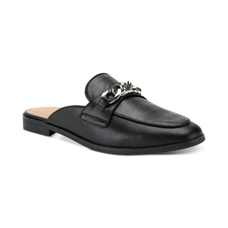 Men's Oxfords with a contrast stitching on the weltSun + Stone Womens Augustaa Chain Slip On Mules