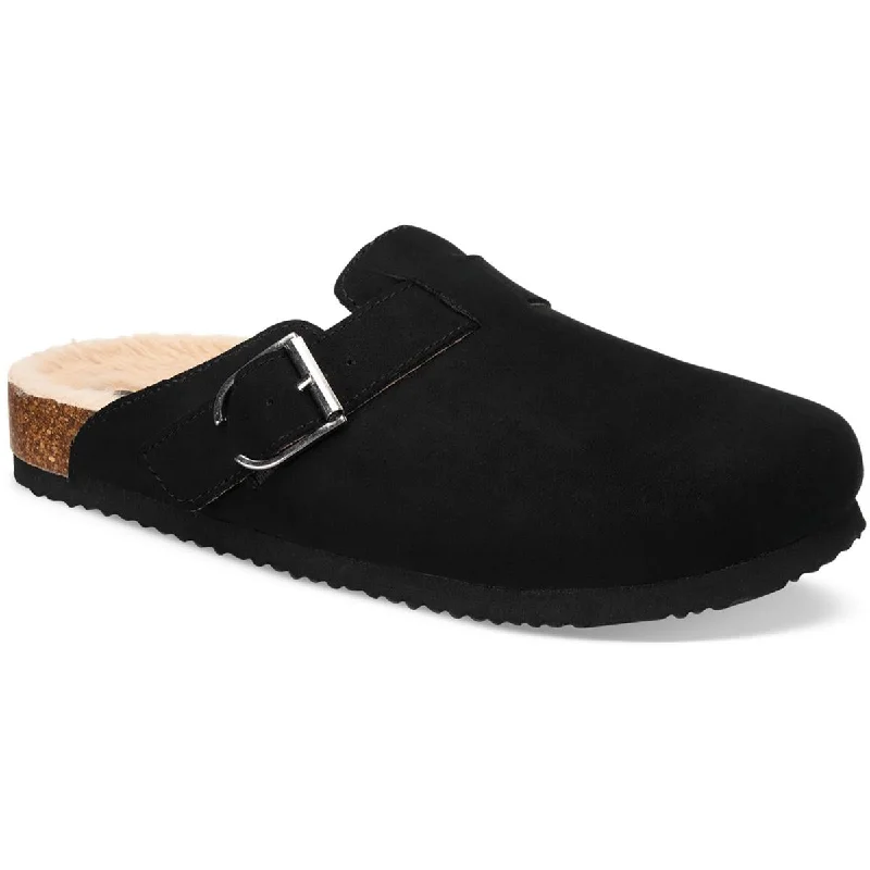 Men's Oxfords with a perforated leather strap for ventilationSun + Stone Womens PERLAA Solid Slip On Slide Slippers