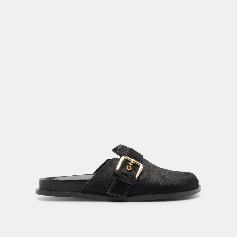 Men's loafers with a rubber sole for durabilitySUNDAY FLATS ONYX CALF HAIR