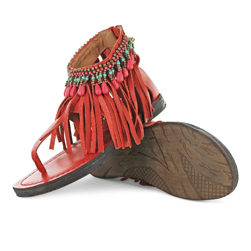 Waterproof men's sandals for water activitiesT0209 - Coral Fringe