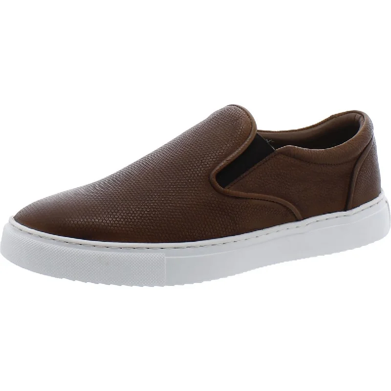 Men's Oxfords with a low - heeled design and a square toeThomas & Vine Womens Leather Memory Foam Slip-On Sneakers