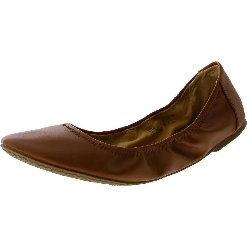 Men's Oxfords with a cap - toe design and a rubber heelTime and Tru Womens Faux Leather Slip On Ballet Flats