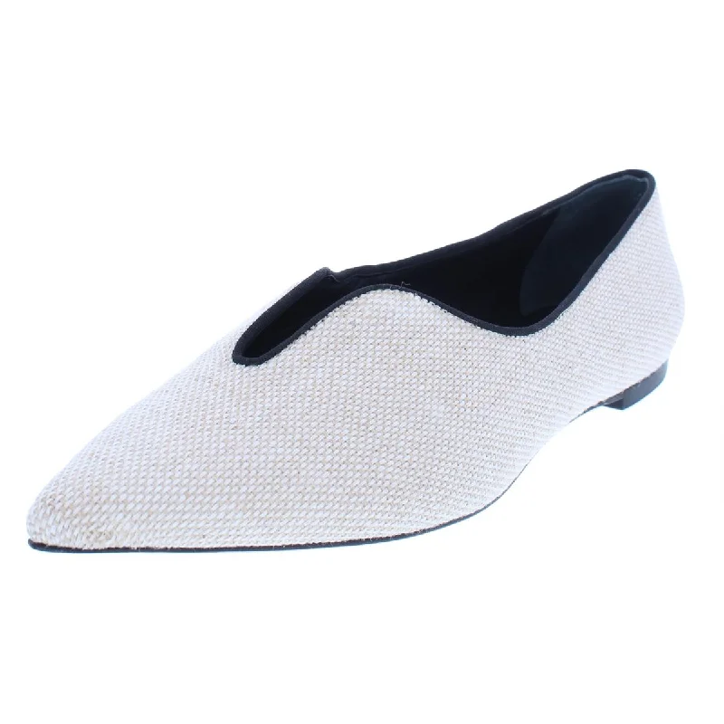 Men's Oxfords with a contrast stitching on the weltTory Burch Womens Lucia Pointed Textured Pointy-Toe Flats