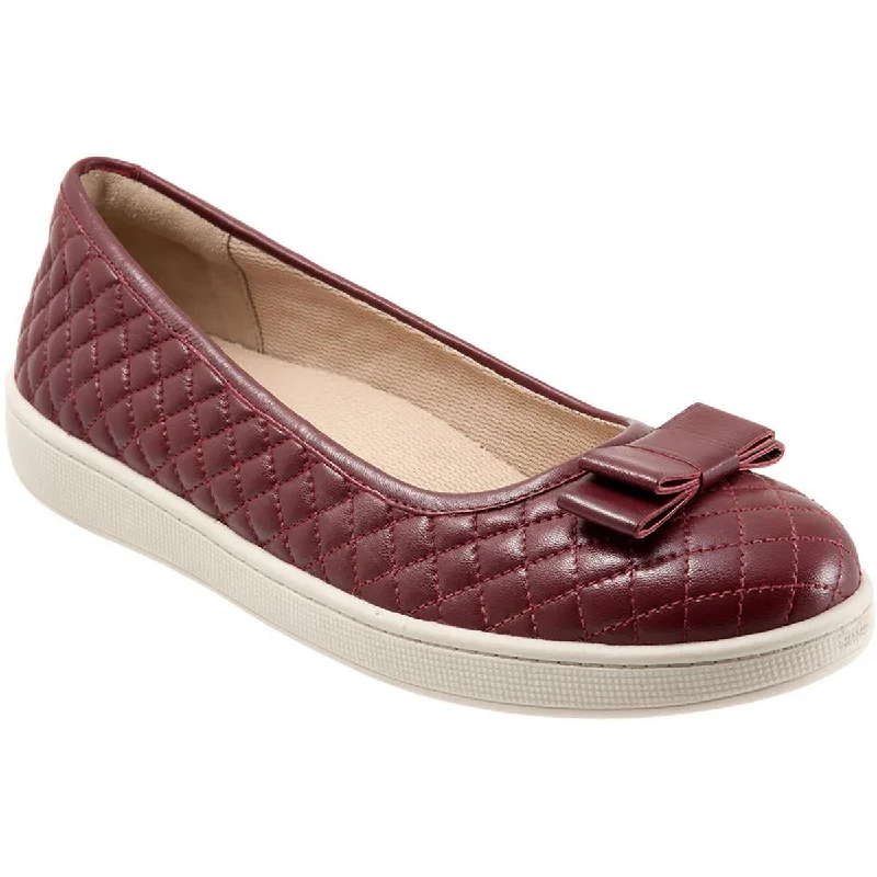 Men's Oxfords with a perforated leather strap for ventilationTrotters Womens Anna  Slip On Dressy Ballet Flats