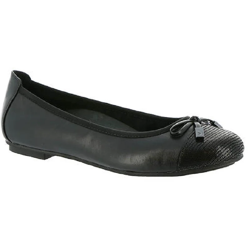 Men's Oxfords with a cap - toe design and a rubber heelVionic Womens Minna Leather Ballet Flats