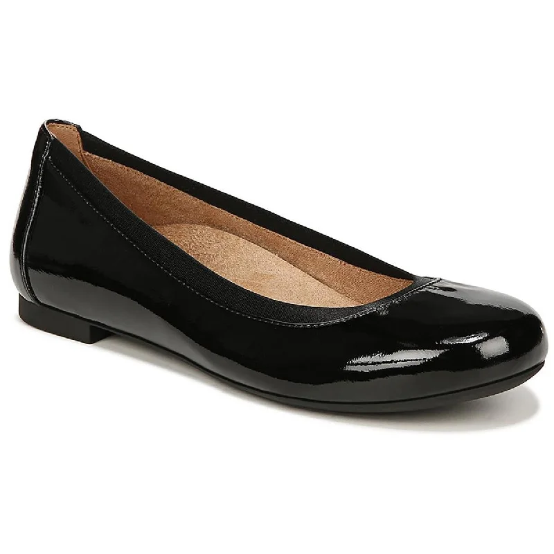 Men's Oxfords with a classic silhouette and a high - shine finishVionic Womens Patent Leather Slip On Ballet Flats