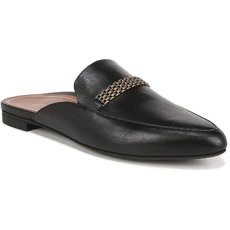 Men's Oxfords with a contrast stitching on the weltVionic Womens Starling Leather Almond Toe Mules