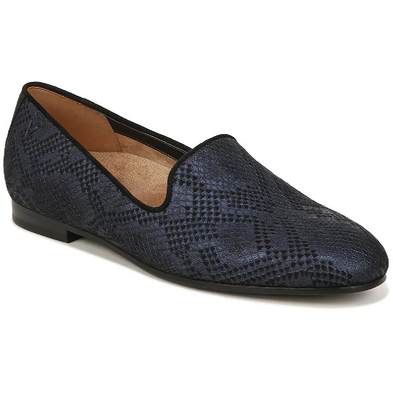 Men's Oxfords with a cap - toe design and a rubber heelVionic Womens Willa II Leather Snake Print Loafers