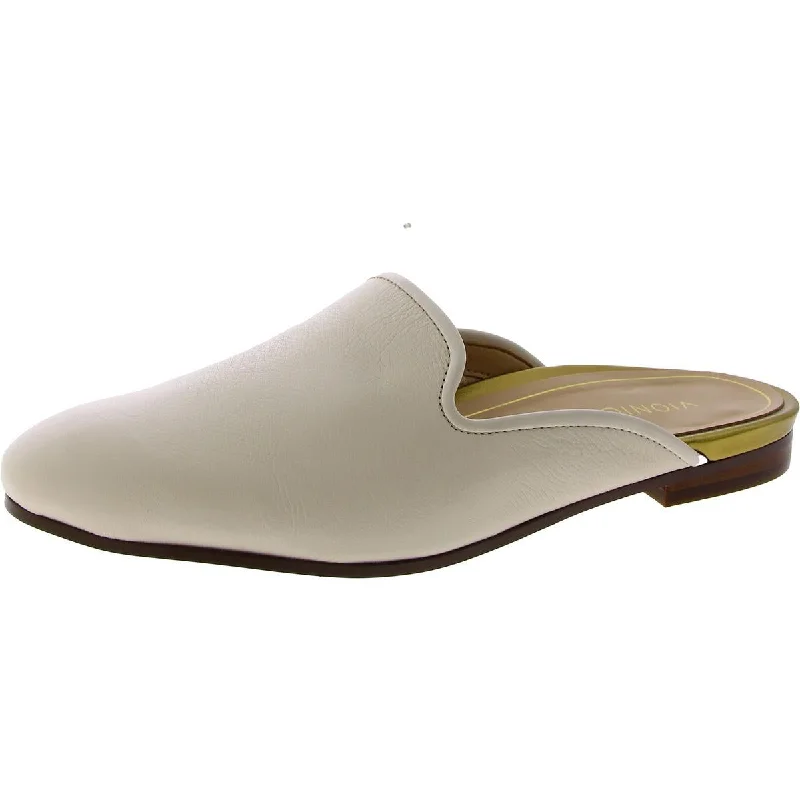 Men's Oxford shoes with a smooth leather upper and a leather soleVionic Womens Willa Mule Leather Slip-On Mules