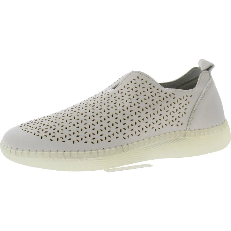 Men's Oxfords with a padded collar for a comfortable fitVJH Confort Womens Faux Leather Perforated Slip-On Sneakers