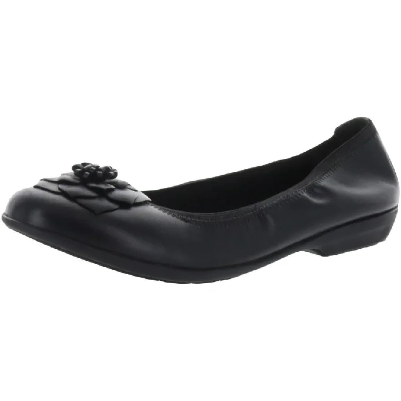 Men's Oxford shoes with a padded insole for all - day comfortWalking Cradles Womens Feature Leather Slip On Ballet Flats