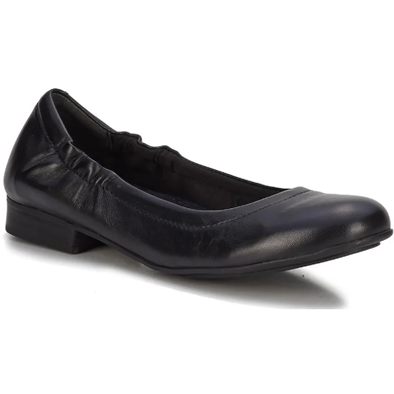 Men's Oxford shoes with a padded insole for all - day comfortWalking Cradles Womens Tess Slip On Leather Ballet Flats