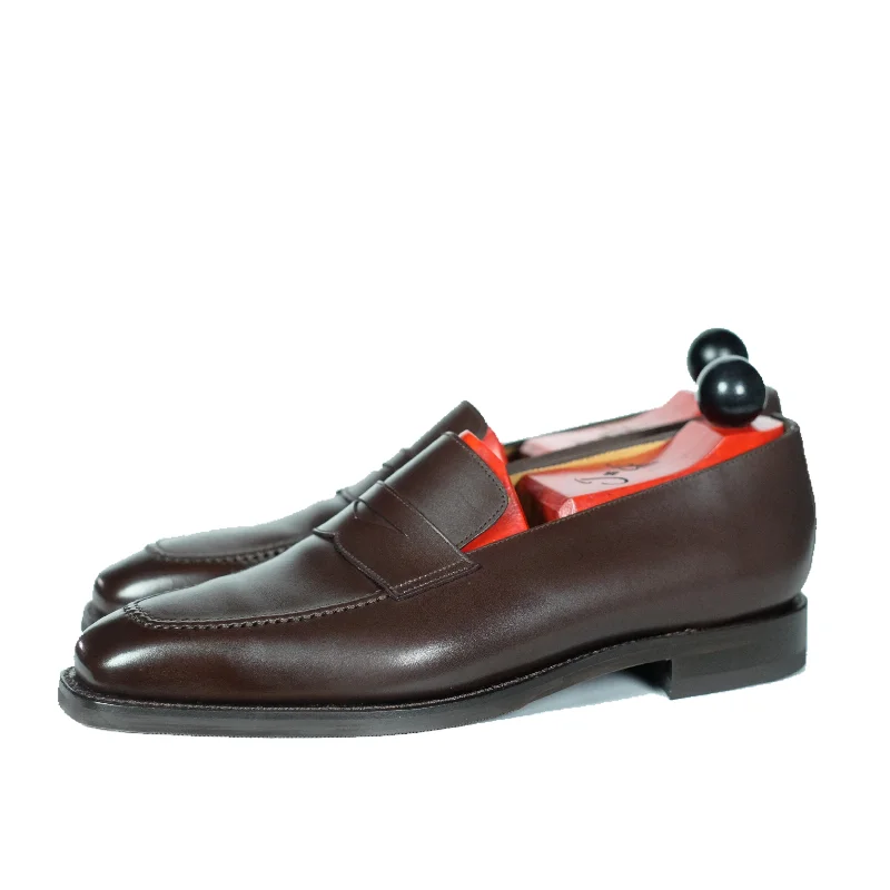 Men's leather loafers with a penny slotWashington - Dark Oak Calf