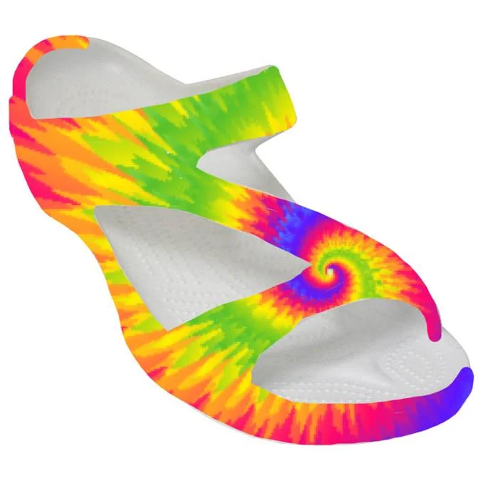 Men's sandals with a padded heelWomen's Loudmouth Z Sandals - Peace and Love