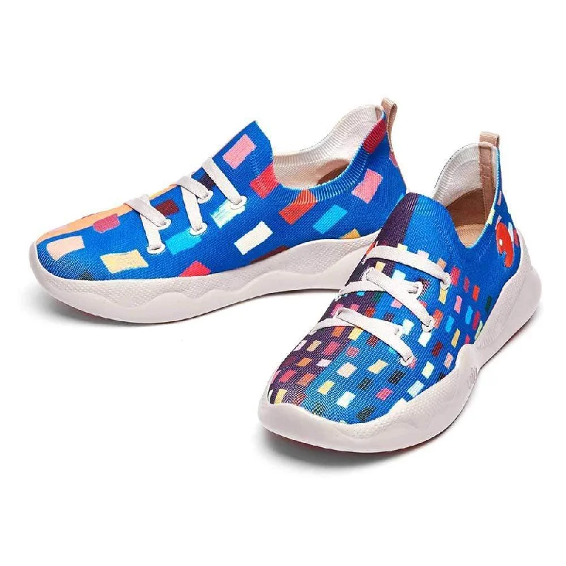 Low - Top Women's Tennis Sneakers in Bright Neon for a Pop of Color on the CourtColor Block Mijas I Women