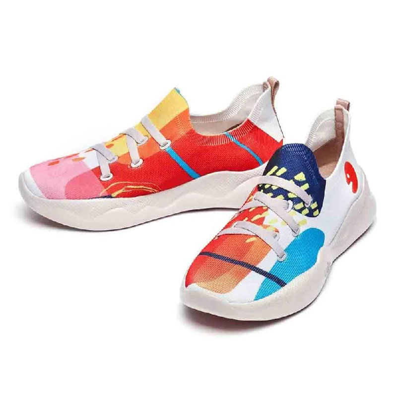 Women's Sneakers with Adjustable Straps for a Customized Fit During High - Impact ExercisesWatermelon Season Mijas I Women