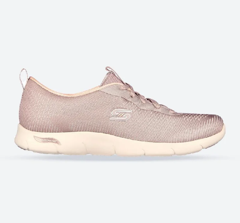 Chunky - Sole Women's Platform Sneakers in White for a Trendy Street Style LookWomen's Wide Fit Skechers 104390 Arch Fit Refine Classy Doll Sneakers - Dark Taupe