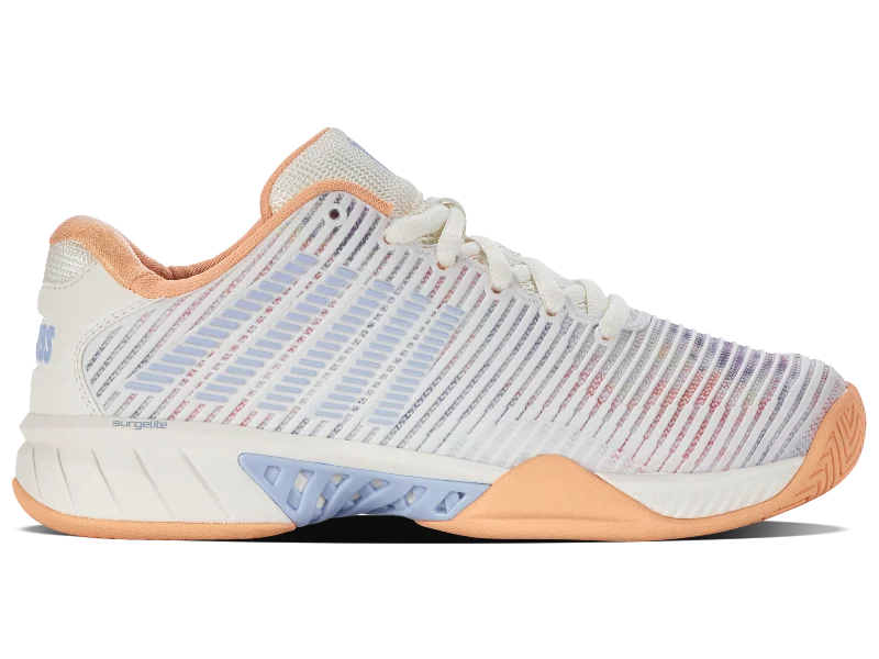 Women's non - slip sole tennis shoes for court stability96613-165-M | HYPERCOURT EXPRESS 2 | STAR WHITE/PEACH FUZZ/HEATHER