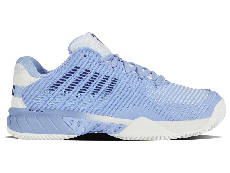 Women's breathable mesh tennis shoes to prevent sweating96614-171-M | HYPERCOURT EXPRESS 2 CLAY | BRIGHT WHITE/OPEN AIR/ESTATE BLUE