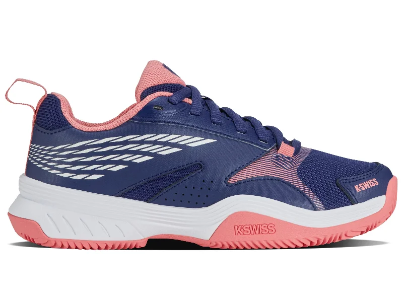 Women's tennis shoes with a fashion - forward silhouette99191-437-M | SPEEDEX CLAY | ESTATE BLUE / WHITE / STRAWBERRY ICE