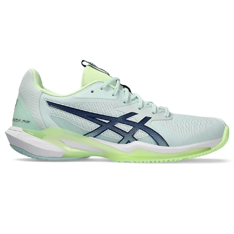 Women's tennis shoes with a color - changing featureAsics Solution Speed  FF 3 Women Tennis Shoes - Pale Mint/Blue Expanse