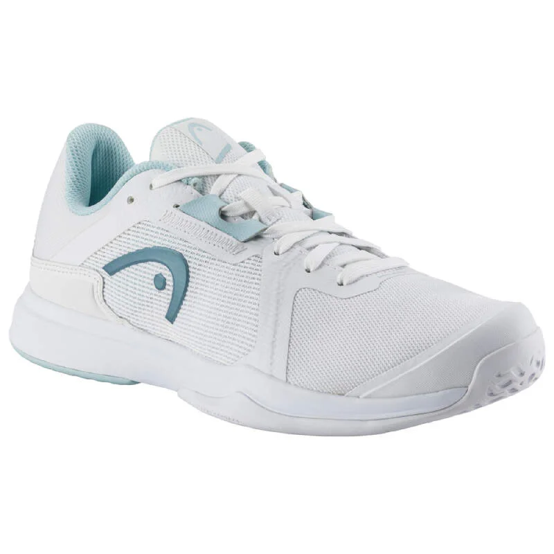 Women's tennis shoes with a perforated design for ventilationHead Sprint Team 3.5 Women Tennis Shoes - White Aqua